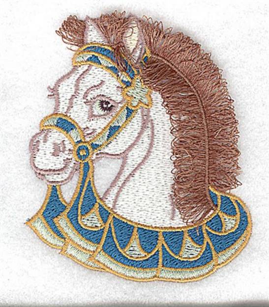 Picture of Fringe Horse Head Machine Embroidery Design
