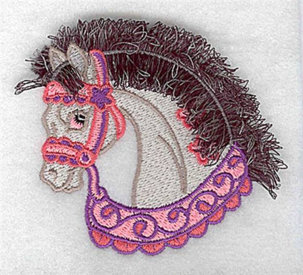 Picture of Carousel Fringe Horse Machine Embroidery Design