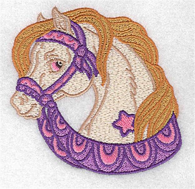 Picture of Cute Carousel Horse Machine Embroidery Design