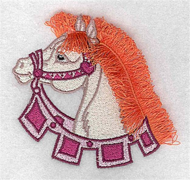 Picture of Pretty Fringe Horse Machine Embroidery Design