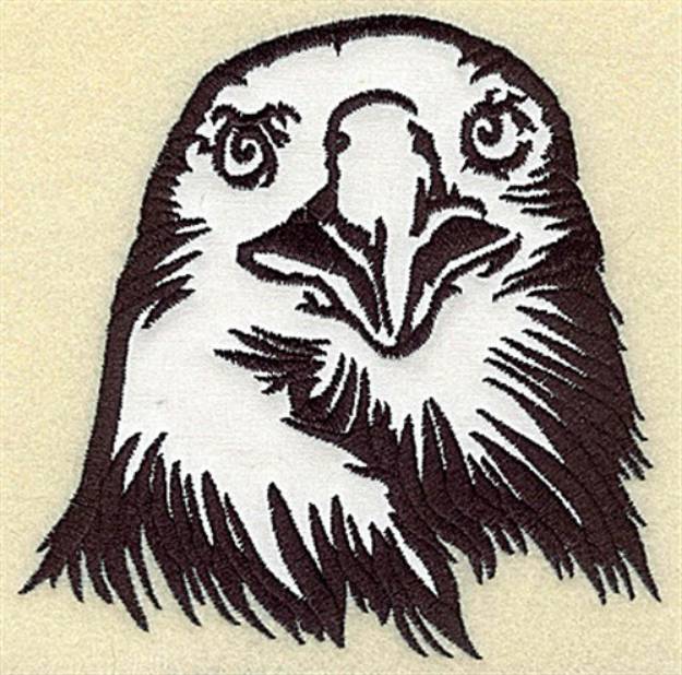 Picture of Eagles Head Applique Machine Embroidery Design
