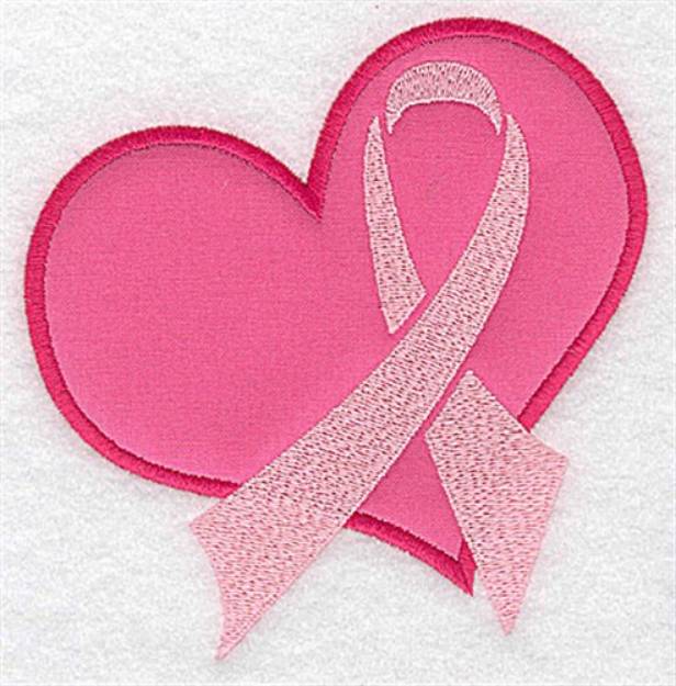 Picture of Awareness Ribbon Applique Machine Embroidery Design