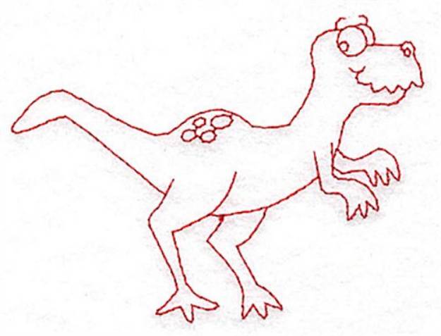 Picture of Redwork Dinosaur Machine Embroidery Design