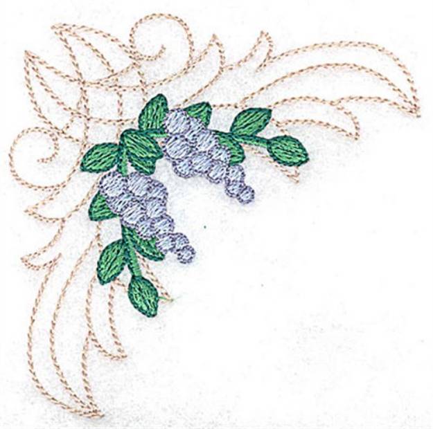 Picture of Berries In A Corner Machine Embroidery Design