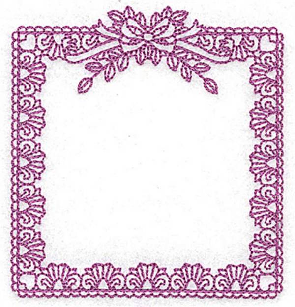 Picture of Rectangular Frame Machine Embroidery Design
