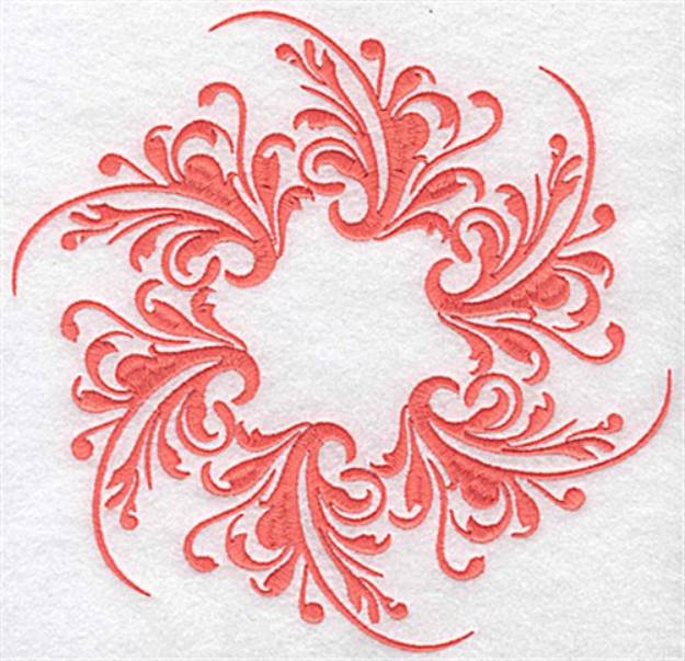 Picture of Swirly Circle Machine Embroidery Design