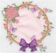 Picture of Hydrangea & Butterflies Applique Machine Embroidery Design