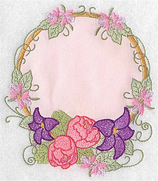 Picture of Lilies & Peonies Applique Machine Embroidery Design
