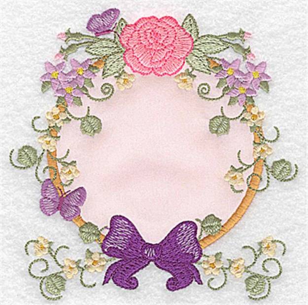 Picture of Blooms & Bows Applique Machine Embroidery Design