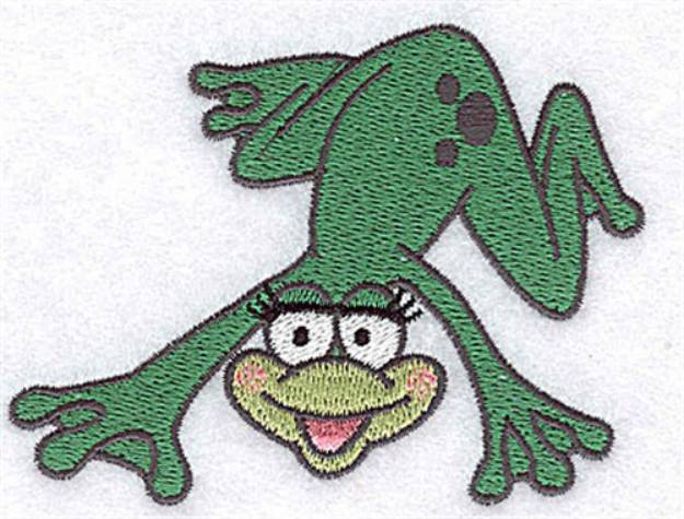 Picture of Simming Frog Machine Embroidery Design