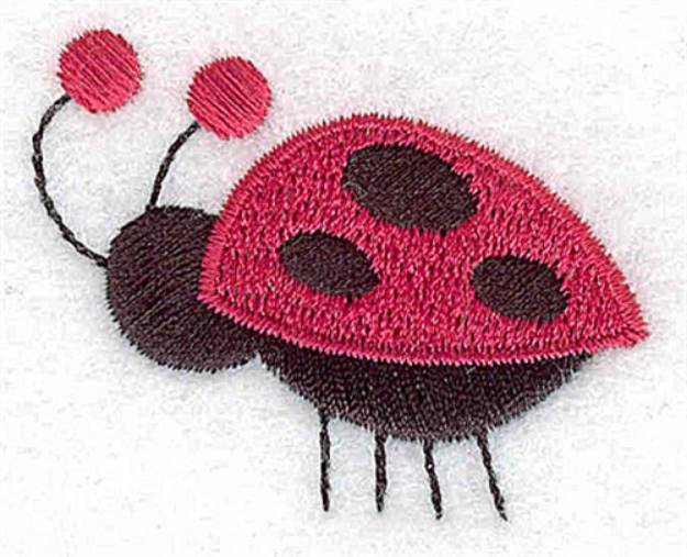 Picture of Red Ladybug Machine Embroidery Design