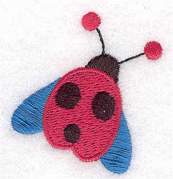 Picture of Winged Ladybug Machine Embroidery Design