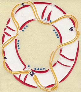 Picture of Lifebuoy applique Machine Embroidery Design