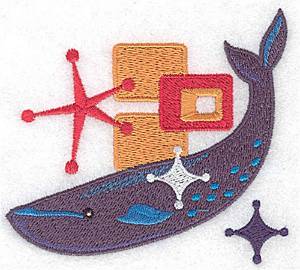Picture of Whale Machine Embroidery Design