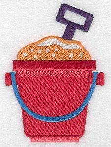 Picture of Beach Pail & Shovel Machine Embroidery Design
