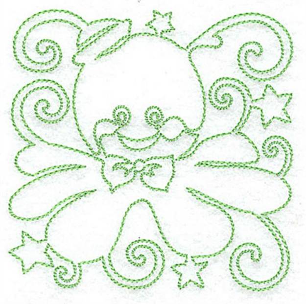 Picture of Octopus Redwork Machine Embroidery Design