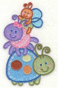 Picture of Adorable Bugs Machine Embroidery Design