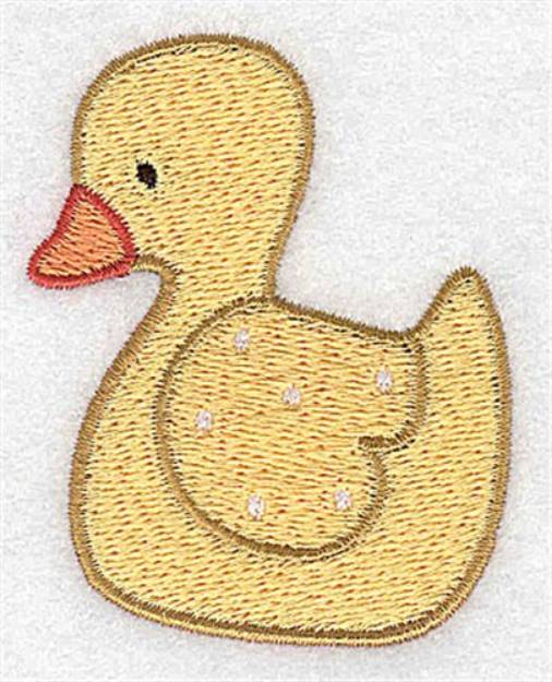Picture of Yellow Ducky Machine Embroidery Design