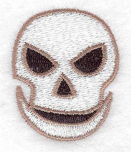 Picture of Halloween Skull Machine Embroidery Design