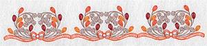 Picture of Leaf & Berry Border Machine Embroidery Design