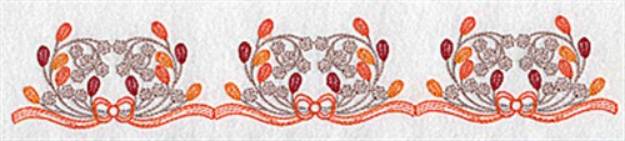 Picture of Leaf & Berry Border Machine Embroidery Design