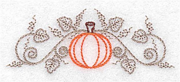 Picture of Pumpkin & Vine Machine Embroidery Design