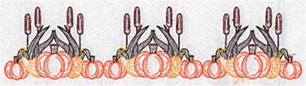 Picture of Border Of Pumpkins Machine Embroidery Design