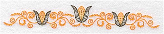 Picture of Corn Border Motif Machine Embroidery Design