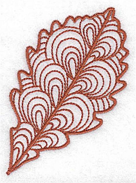 Picture of Swamp White Oak Leaf Machine Embroidery Design