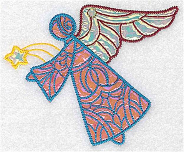 Picture of Star Angel Applique Machine Embroidery Design