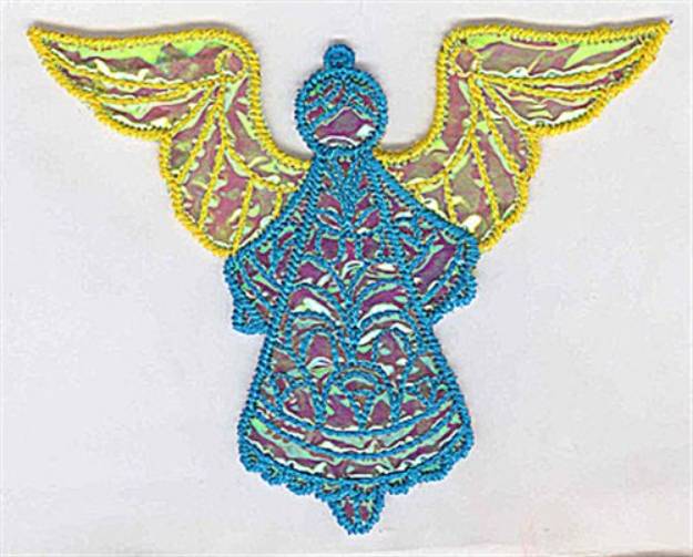Picture of Flying Angel Ornament Machine Embroidery Design