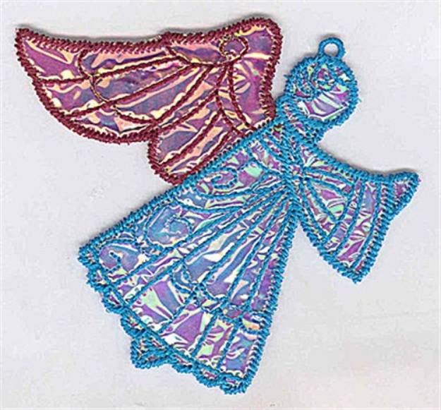 Picture of Angel Applique Ornament Machine Embroidery Design