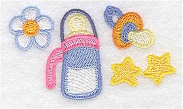 Picture of Bottle & Pacifier Machine Embroidery Design