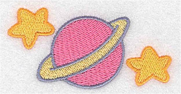 Picture of Planet & Stars Machine Embroidery Design