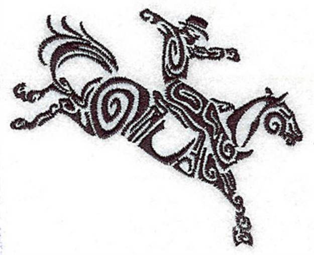 Picture of Bucking Pony Machine Embroidery Design