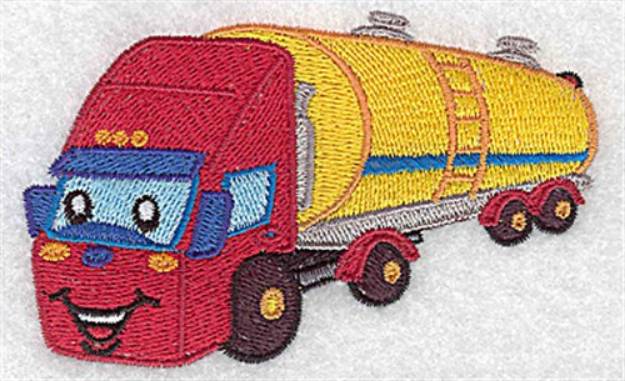 Picture of Fuel Truck Machine Embroidery Design