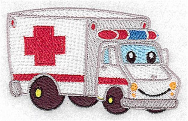 Picture of Ambulance Machine Embroidery Design