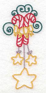 Picture of Candy Canes Machine Embroidery Design