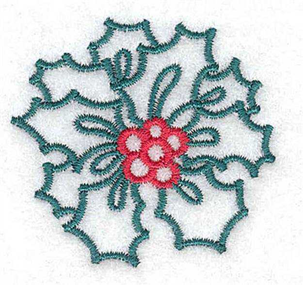Picture of Holly With Berries Machine Embroidery Design