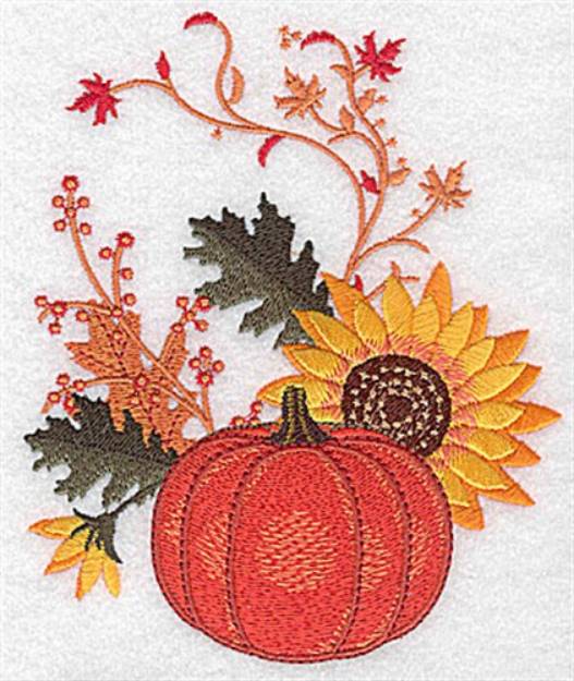 Picture of Pumpkin Design Machine Embroidery Design