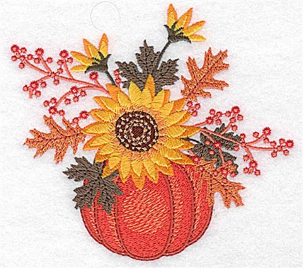 Picture of Pumpkin Arrangement Machine Embroidery Design