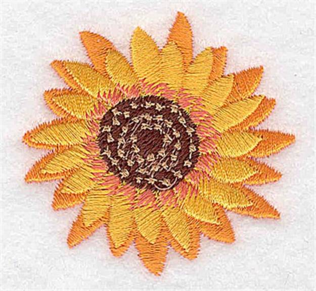 Picture of A Sunflower Machine Embroidery Design