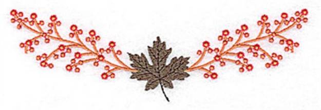 Picture of Berries & Leaf Machine Embroidery Design