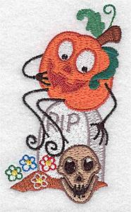 Picture of Pumpkinhead Machine Embroidery Design