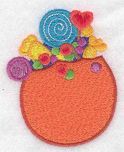 Picture of Candy Pumpkin Machine Embroidery Design
