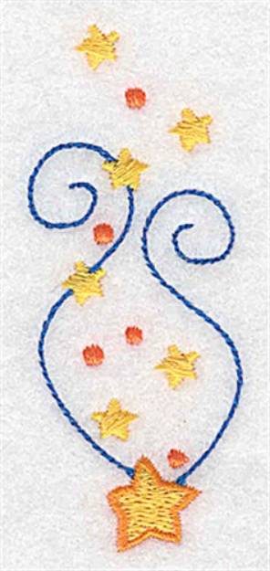 Picture of Stars And Swirls Machine Embroidery Design