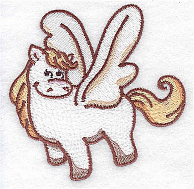Picture of Shy Pegasus Machine Embroidery Design