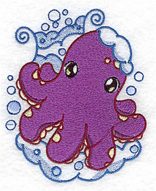 Picture of Bath Octopus Machine Embroidery Design