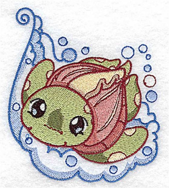 Picture of Bath Turtle Machine Embroidery Design