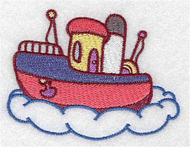 Picture of Toy boat Machine Embroidery Design